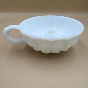 Westmoreland Vintage Milk Glass Colonial Candle Holder with‎ Handle